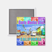 "Santa Monica Blvd 3"マグネット マグネット (正面/裏面)