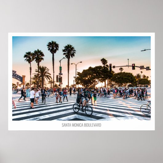 Santa Monica Boulevard, Los Angeles, USA ポスター (正面)