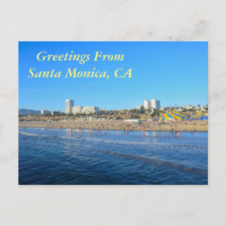 Santa Monica Californiaからの挨拶 ポストカード