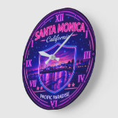 Santa Monica California Pier ラージ壁時計 (傾斜)