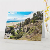SANTA MONICA CLIFFS Jumbo Greeting Card カード (黄色い花)
