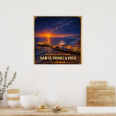 Santa Monica Pier California Centennial ポスター (キッチン)
