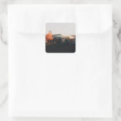 Santa Monica Pier, Los Angeles, California スクエアシール (バッグ)