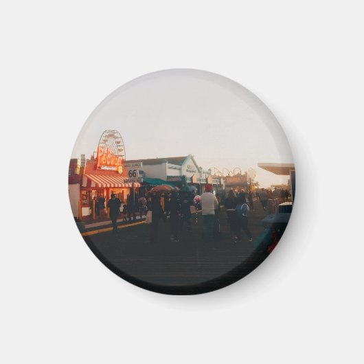 Santa Monica Pier, Los Angeles, California マグネット (正面)