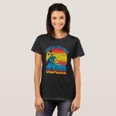Santa Monica Retro Throwback Surf & Beach Souvenir Tシャツ (正面フル)