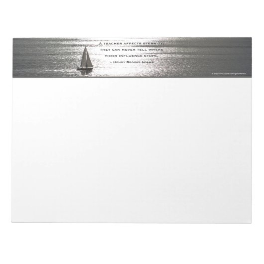 Santa Monica Sailing, for Notepad - LARGE Notepad ノートパッド (正面)