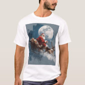 Santa Moonlit Sleigh Ride Tシャツ (正面)