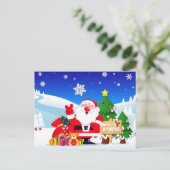 Santa "mreey x-mas"ポストカード シーズンポストカード (スタンド正面)