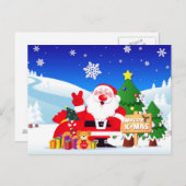 Santa "mreey x-mas"ポストカード シーズンポストカード (正面/裏面)