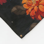 Santa Muerte フリースブランケット (角)