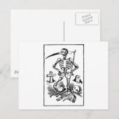Santa Muerte、メキシコの死神C. 1900年代初頭 シーズンポストカード (正面/裏面)