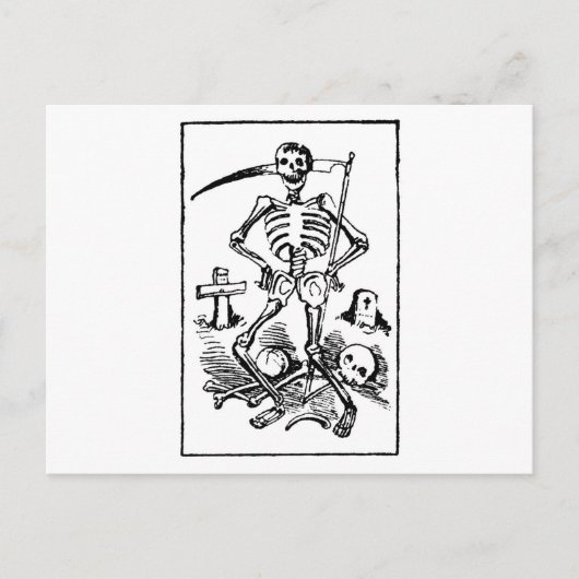 Santa Muerte、メキシコの死神C. 1900年代初頭 シーズンポストカード (正面)