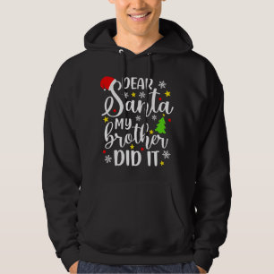 Santa My Brother親愛がクリスマスにクリスマスしたおもしろい パーカ