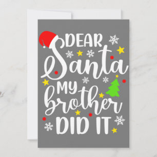 Santa My Brother親愛がクリスマスにクリスマスしたおもしろい 招待状