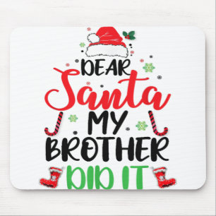 Santa My Brother親愛がクリスマスのパジャムおもしろいをやった マウスパッド
