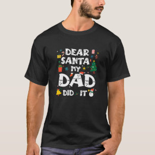 Santa My Brother親愛がクリスマスのパジャムおもしろいをやった Tシャツ
