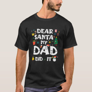 Santa My Brother親愛がクリスマスのパジャムおもしろいをやった Tシャツ