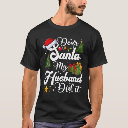 Santa My Brother親愛がクリスマスのパジャムおもしろいをやった Tシャツ (正面)