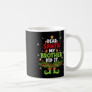 Santa My Brother親愛はIt小妖精や小人Matching Christma コーヒーマグカップ