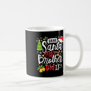 Santa My Brother親愛 Itおもしろいクリスマスマッチン コーヒーマグカップ