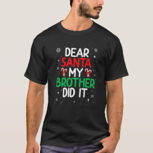 Santa My Brother親愛 It Christmas Pajama Matc Tシャツ