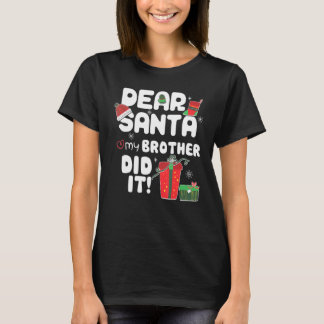Santa My Brother親愛 It It Christmas Pajama 24 Tシャツ