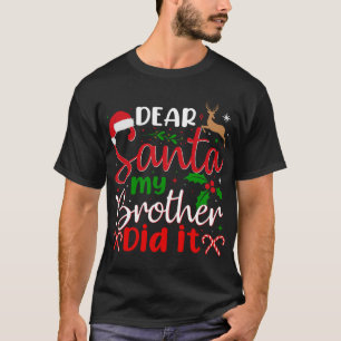 Santa My Brother親愛 It It Christmas Pajama Tシャツ