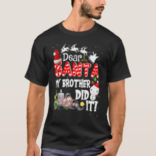 Santa My Brother親愛 It It Christmas Pajama Tシャツ