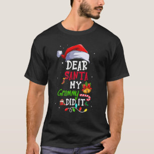 Santa My Grammy親愛はクリスマス女性男性がやった Tシャツ