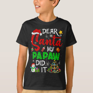 Santa My Papaw親愛はクリスマスマッチングをやった Tシャツ