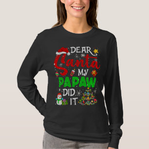 Santa My Papaw親愛はクリスマスマッチングをやった Tシャツ