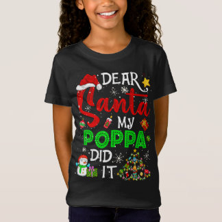 Santa My Poppa親愛はクリスマスマッチングをやった Tシャツ