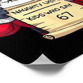 Santa Naughty List Kids Who Say 67 - Six Seven Chr ポスター (角)