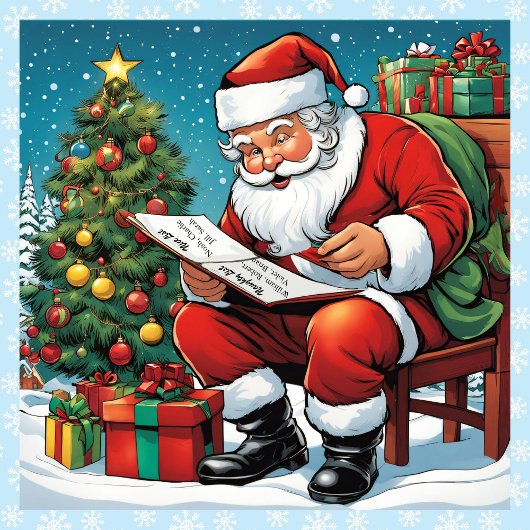Santa Naughty Nice List Add Names Christmas ジグソーパズル