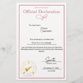 Santa Niceリスト宣言の編集可能