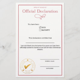 Santa Niceリスト宣言空白の