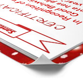 Santa Niceリスト証明書 ポスター (角)