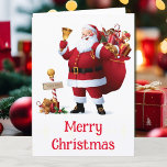 Santa Nice Listいけな Christmasのパーソナライズ名 シーズンカード<br><div class="desc">Santa いけな Nice List Christmas Personalize Name Holiday Card - NO Curssive for young readers</div>