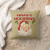 Santa No 2 Happy Holidays クッション (ブランケット)