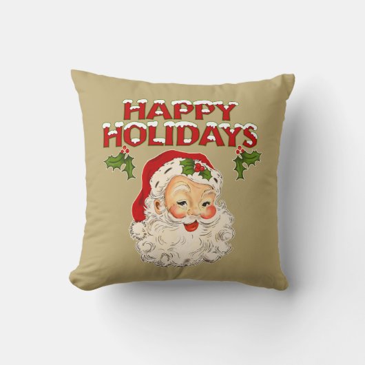 Santa No 2 Happy Holidays クッション (正面)