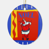 Santa Noel、追加、編集文字 セラミックオーナメント (左)