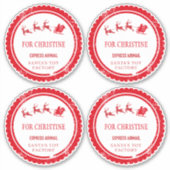 Santa North Pole Deliveryからのクリスマスメール シール (正面)