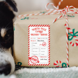 Santa North Pole Deliveryからのクリスマスメール ラベル