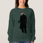 santa nosferatuクリスマスwomens sweatshirt スウェットシャツ (正面)