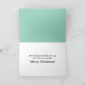 Santa Off Duty カード (内部)