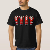  Santa Ohio Midwestern Party O-H-I-O Christmas  Tシャツ (正面)