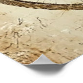 Santa on a Bike, vintage, ポスター (角)