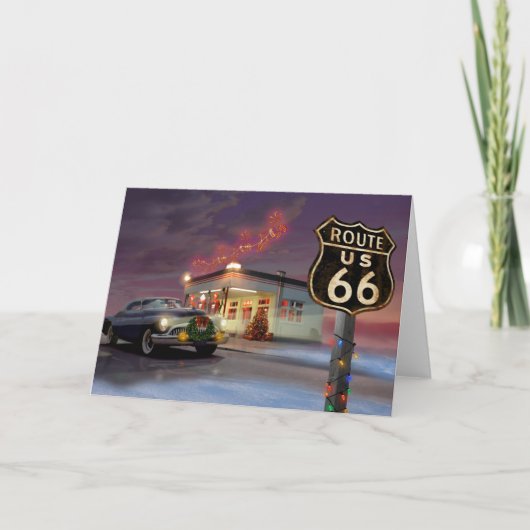 Santa on Route 66 シーズンカード (正面)