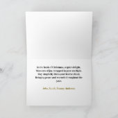 Santa on Sleigh Christmas Card サンキューカード (内部)