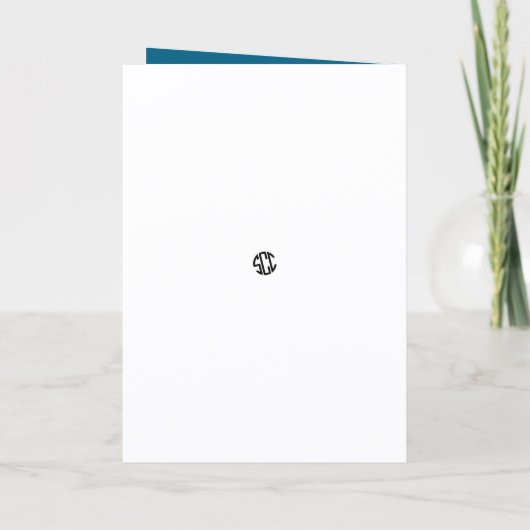 Santa On Thin Ice カード (裏面)